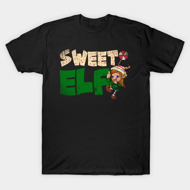 Sweet Elf Funny Christmas Xmas T-Shirt by ShirtsShirtsndmoreShirts